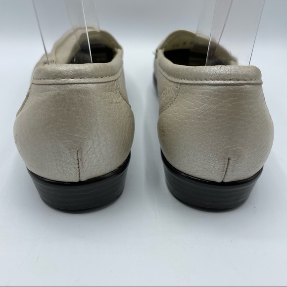 SAS Simplify Lusso Gold Loafers Flats Loafers Moc Tripad Comfort Leather Size 7N - Picture 4 of 16